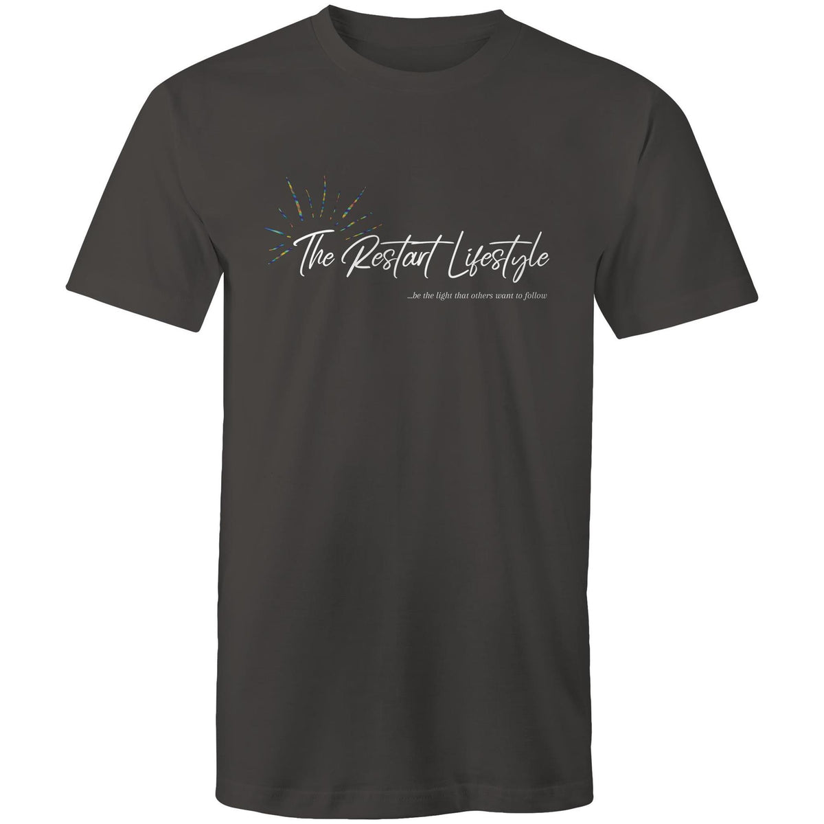 Premium Men's T-Shirt - The Restart Lifestyle Logo - (Dark Colors)