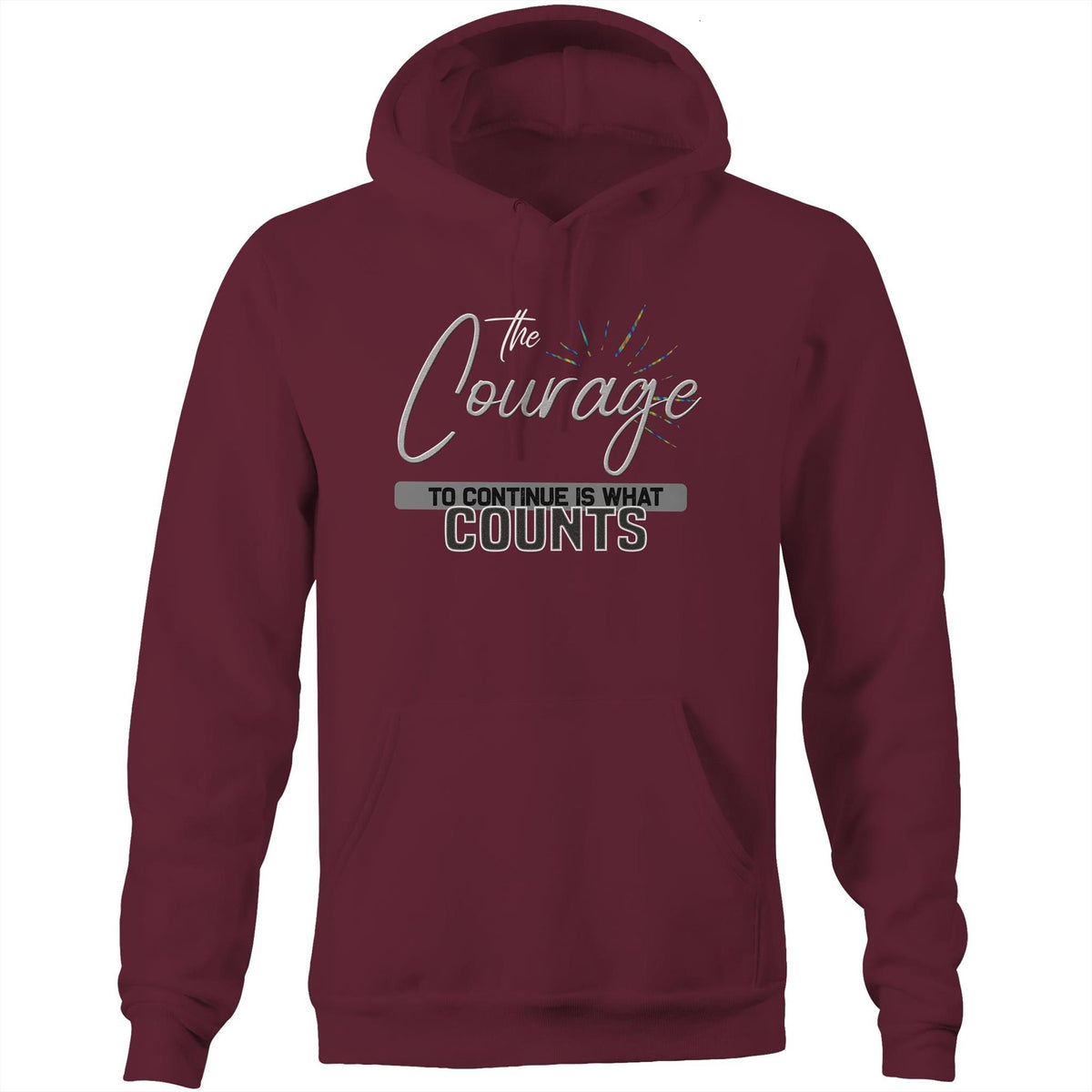 Premium Hoodie - Courage Design - (Dark Colors)