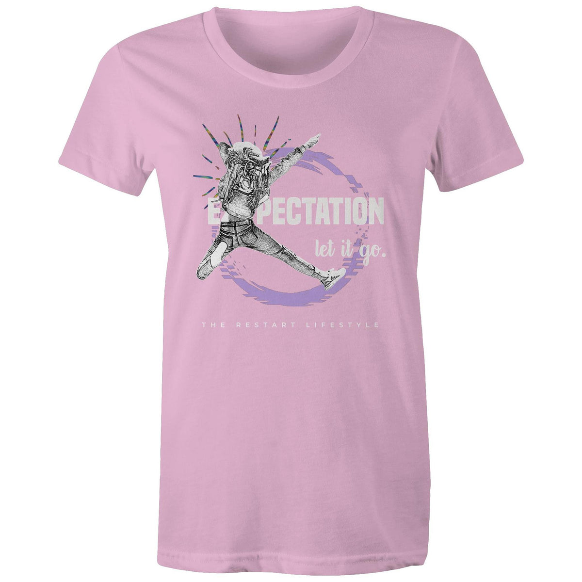 Premium Woman's T-Shirt - Expectation Design - (Dark Colors)