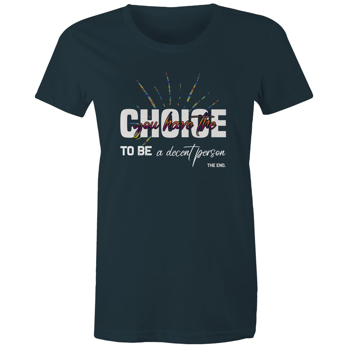 Premium Woman's T-Shirt - Choice Design - (Dark Colors)
