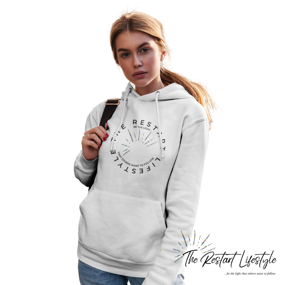 Premium Unisex Hoodie - The Restart Lifestyle Logo - Circle (Light Colors)