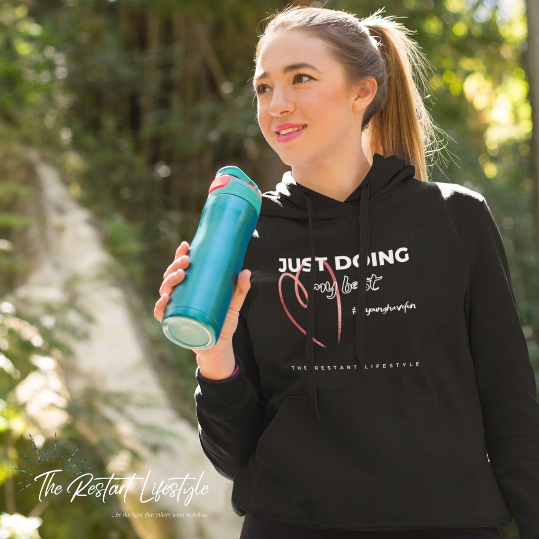 Premium Hoodie - Doing My Best Design - (Dark Colors)