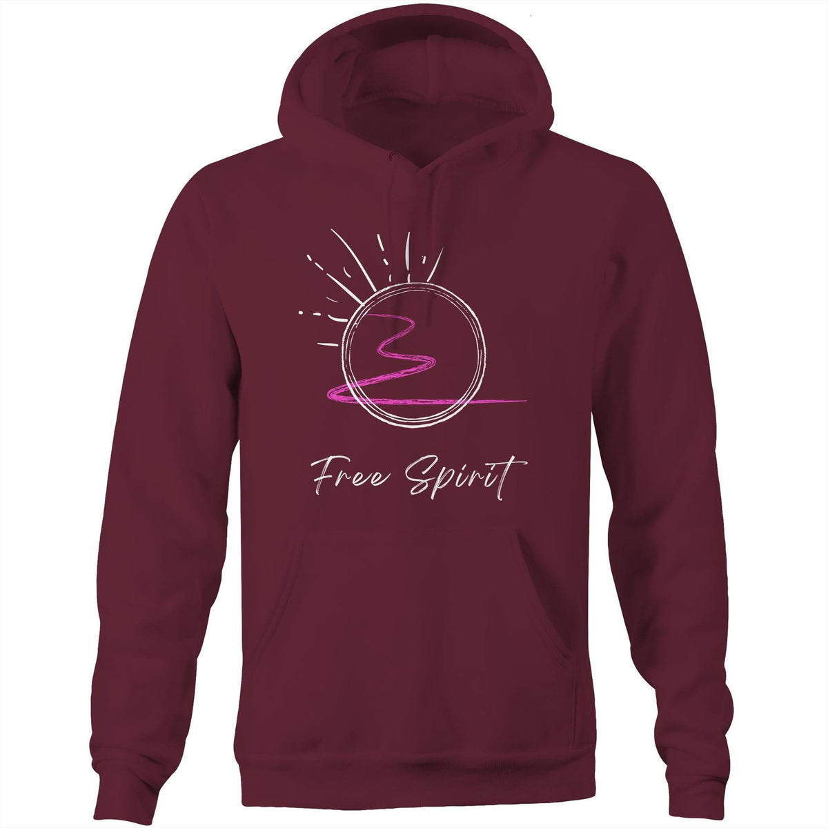 Premium Unisex Hoodie - Free Spirit Design - (Dark Colors)