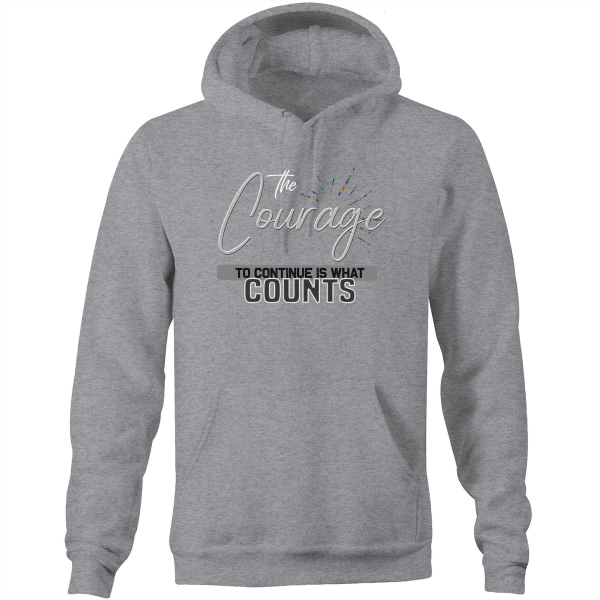 Premium Hoodie - Courage Design - (Dark Colors)