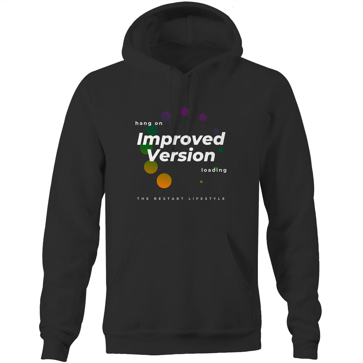Premium Unisex Hoodie - Improved Version Design - Circle (Dark Colors)