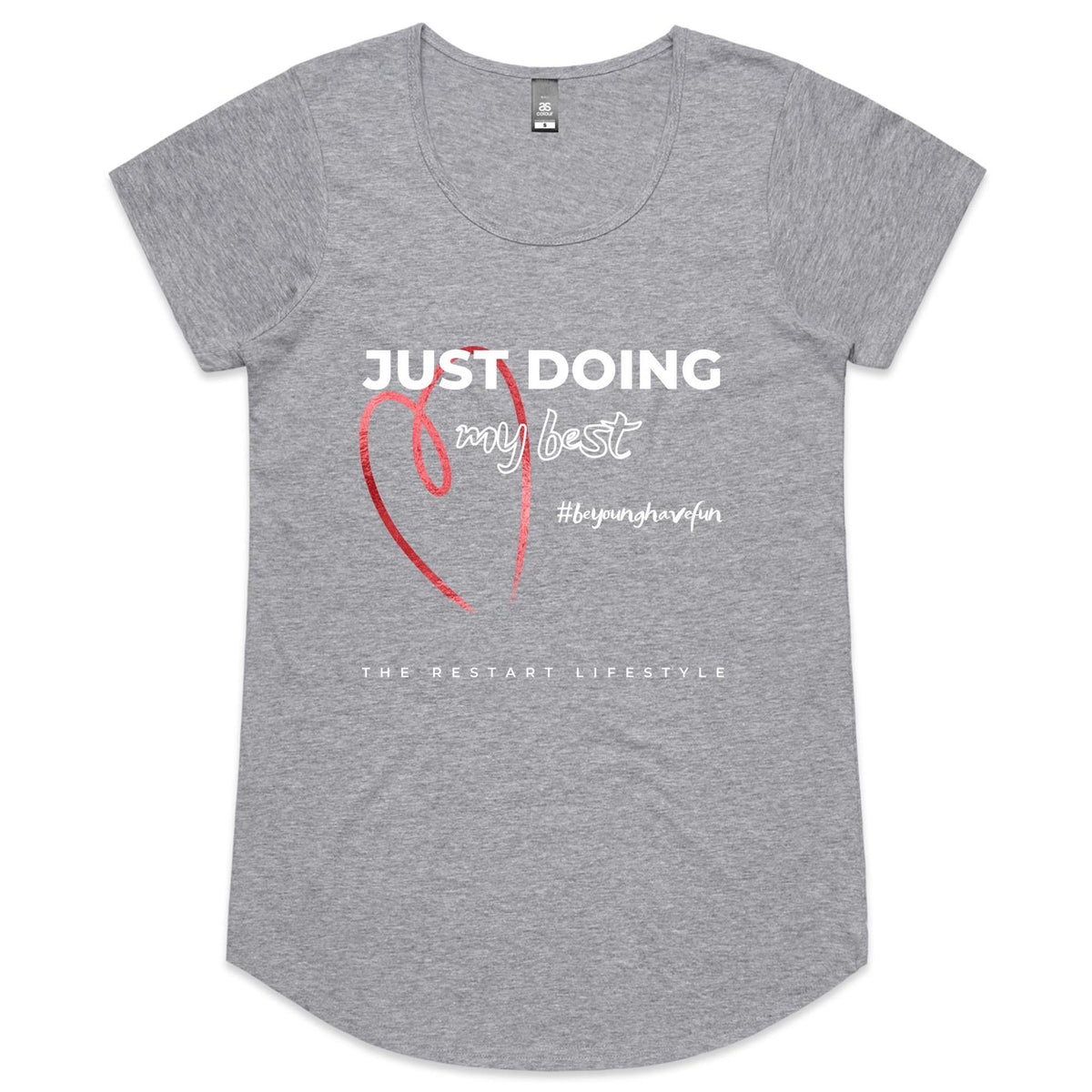 Womens Scoop Neck T-Shirt - Doing my Best Design