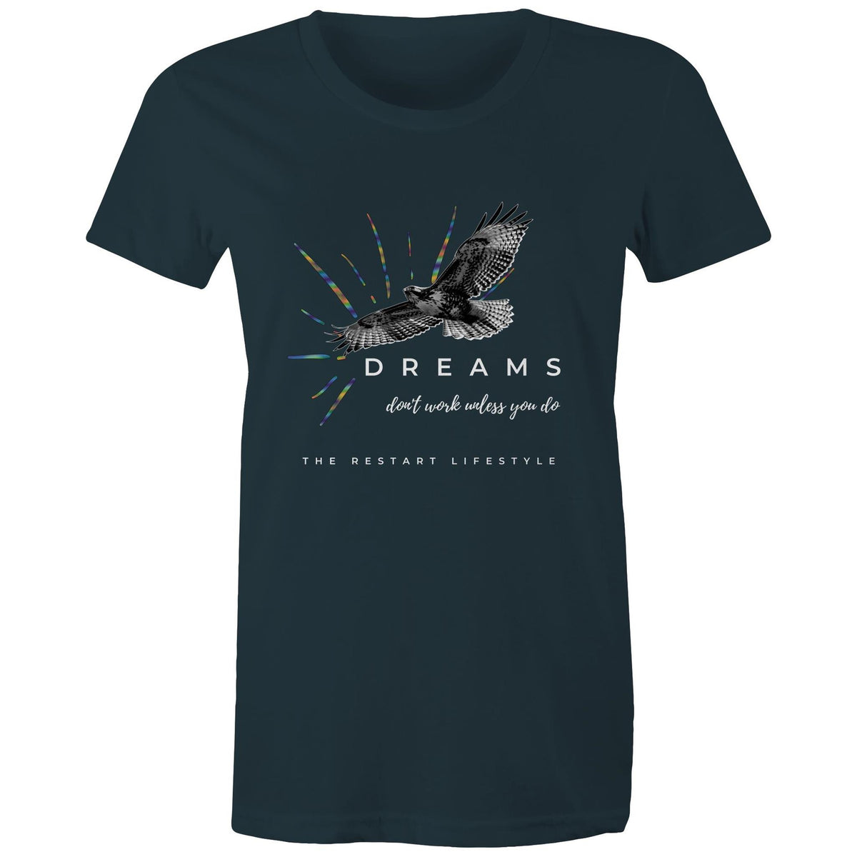 Premium Woman's T-Shirt - Dreams Design - (Dark Colors)