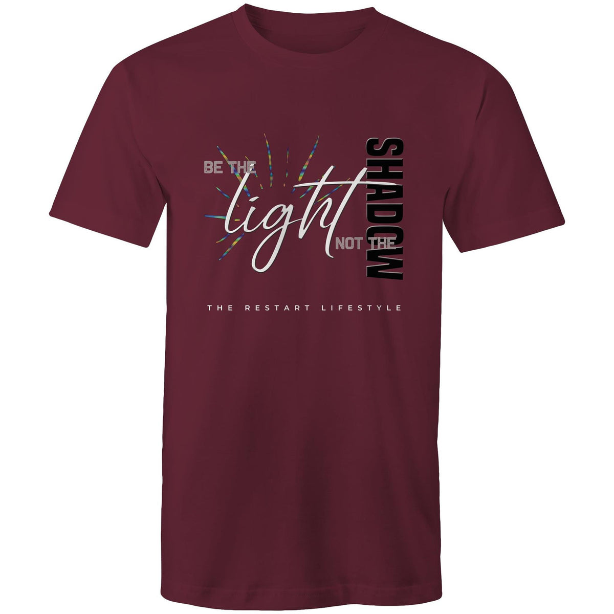 Premium Men's T-Shirt - Be the Light Design - (Dark Colors)