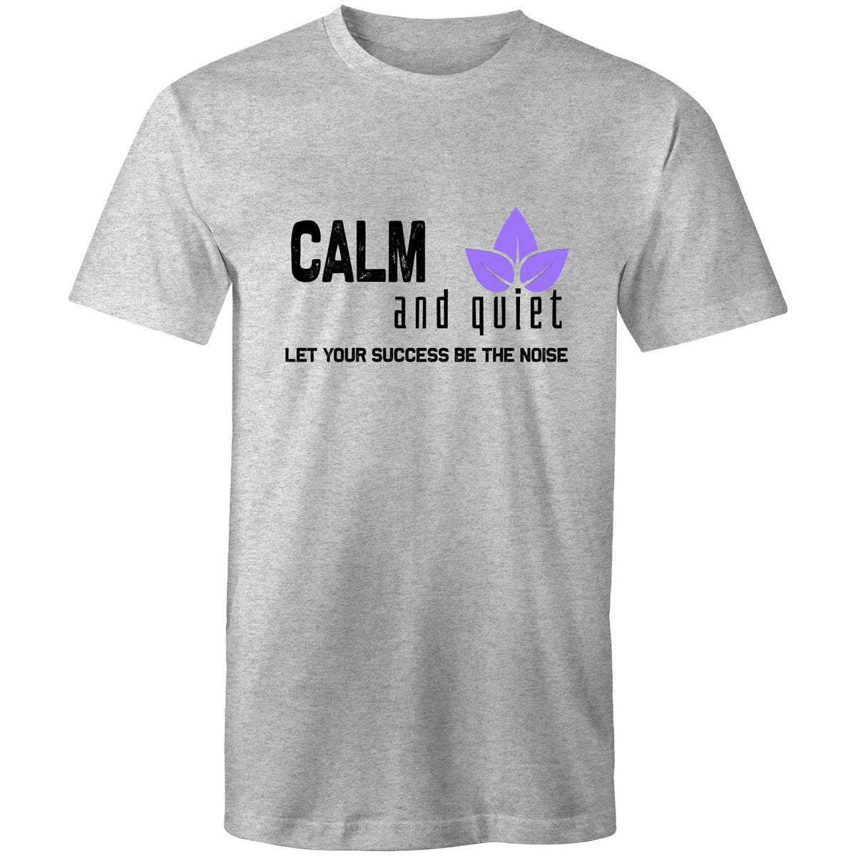 Premium Men's T-Shirt - Calm and Quiet Design - (Light Colors)