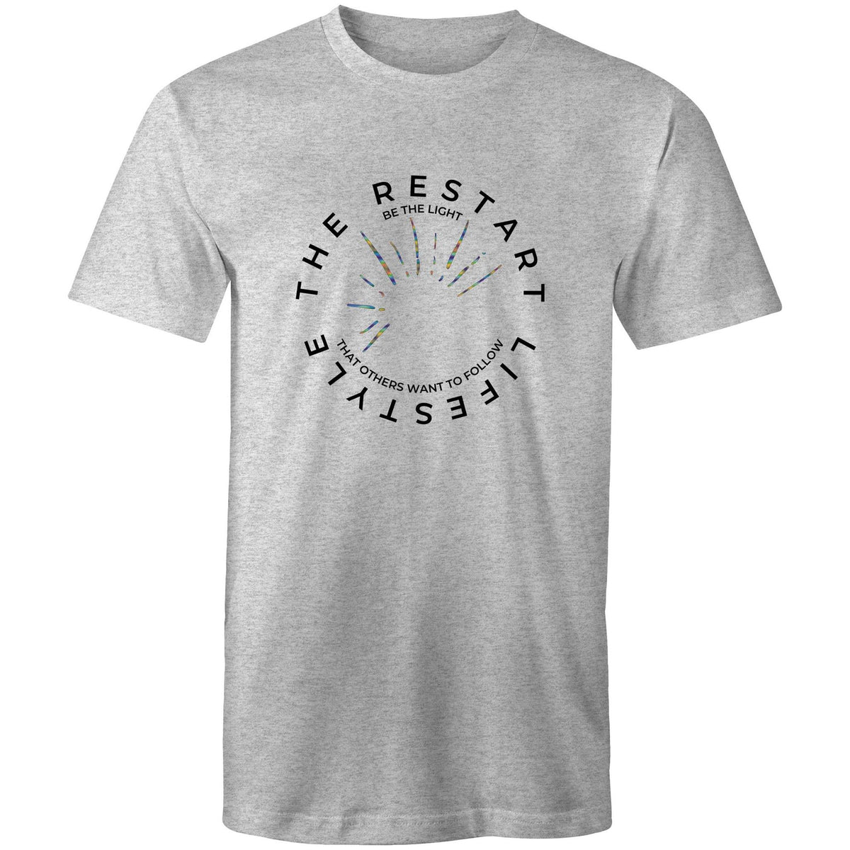 Premium Men's T-Shirt - The Restart Lifestyle Circle - (Light Colors)