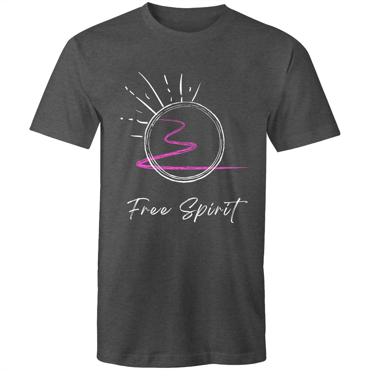 Premium Men's T-Shirt - Free Spirit Design - (Dark Colors)