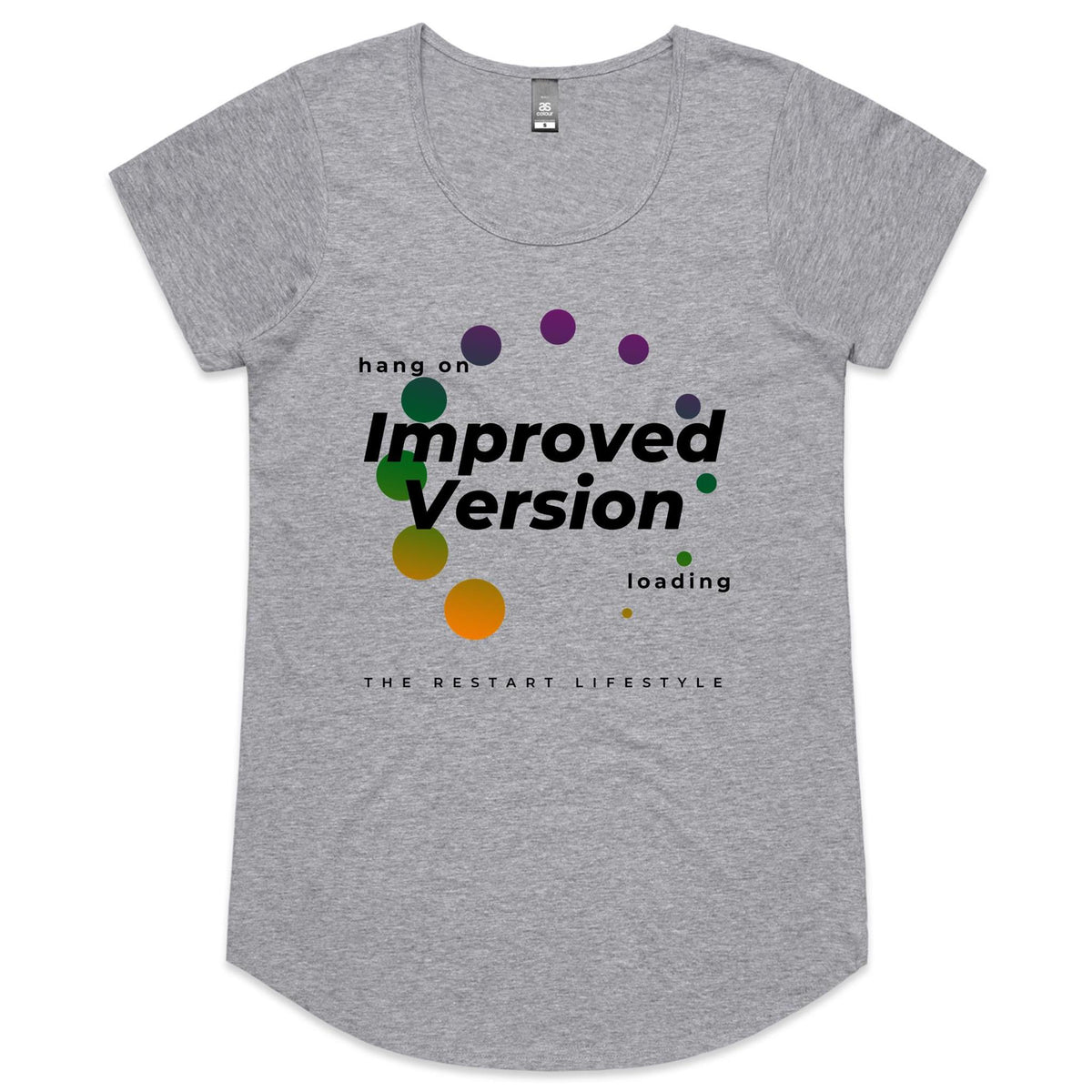 Womens Scoop Neck T-Shirt - Improved Version Design