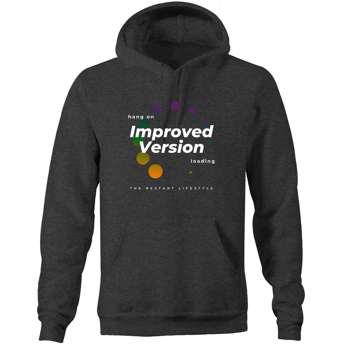 Premium Unisex Hoodie - Improved Version Design - Circle (Dark Colors)