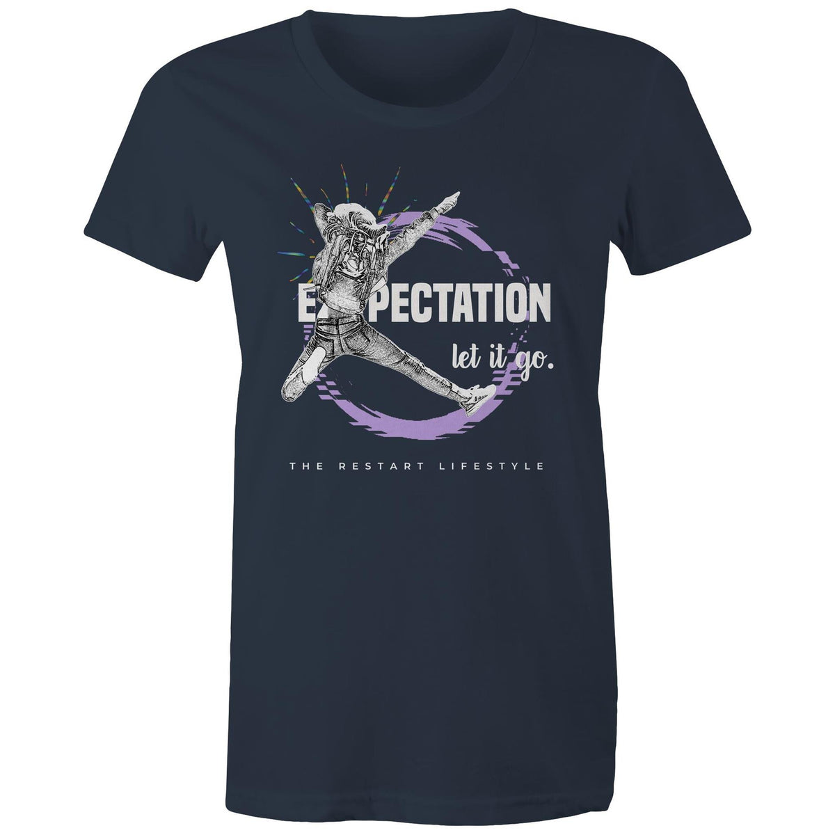Premium Woman's T-Shirt - Expectation Design - (Dark Colors)