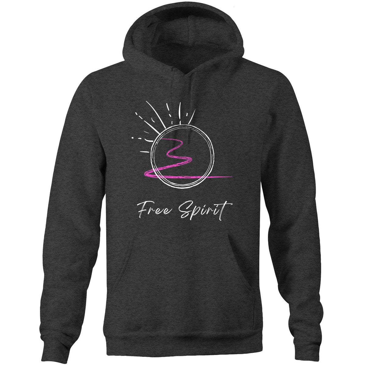 Premium Unisex Hoodie - Free Spirit Design - (Dark Colors)