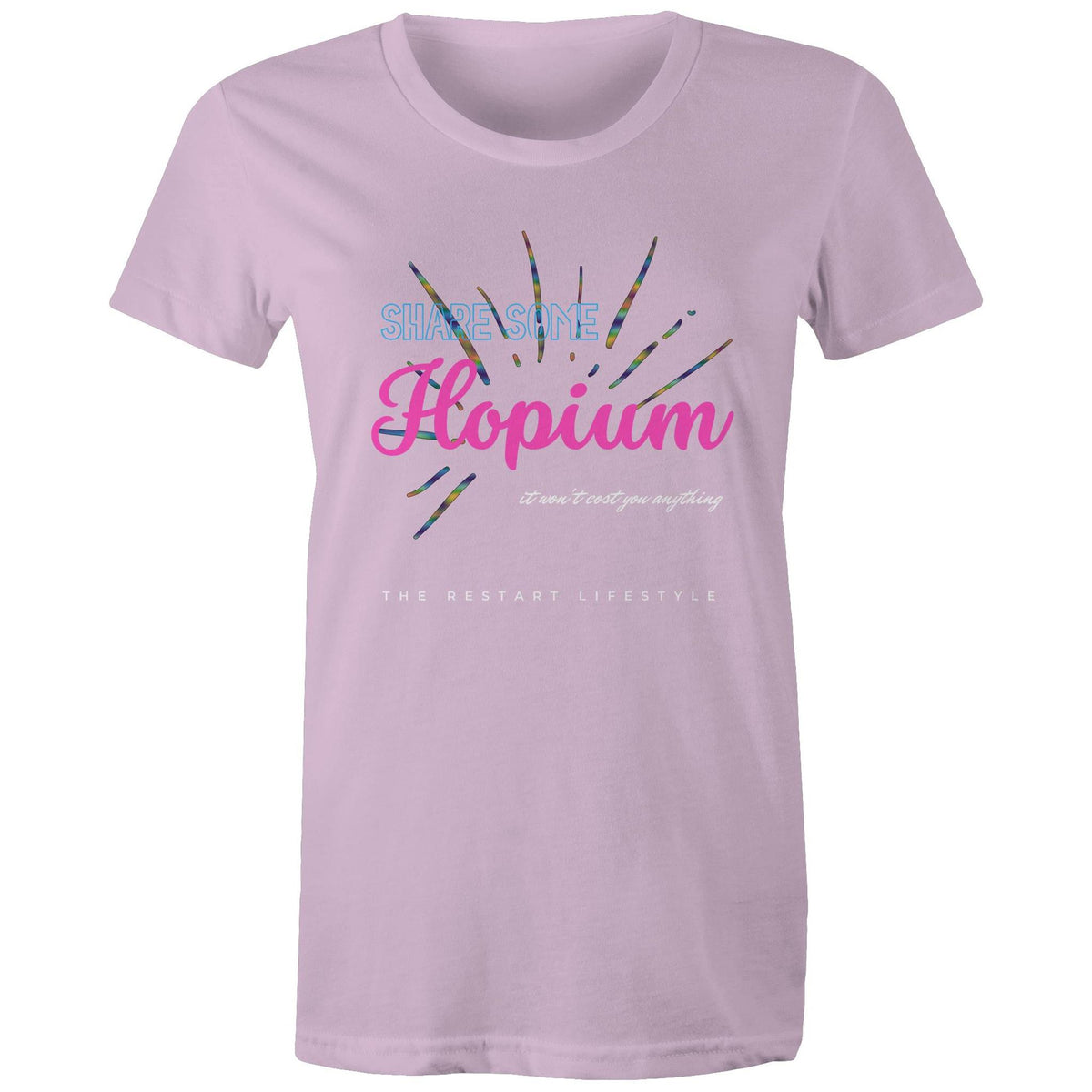 Premium Woman's T-Shirt - Hopium Design - (Dark Colors)
