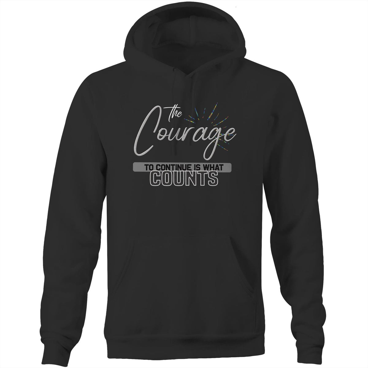 Premium Hoodie - Courage Design - (Dark Colors)