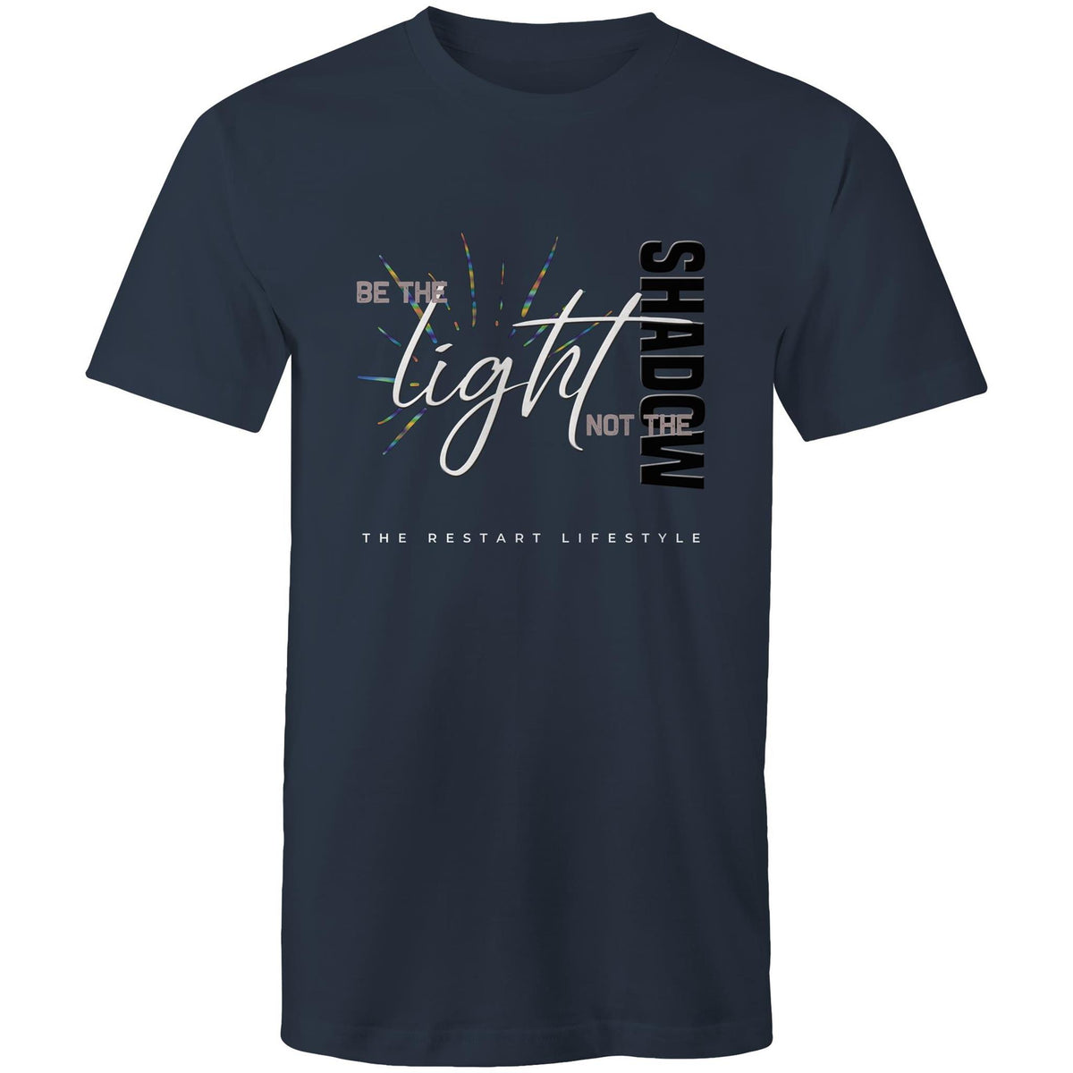 Premium Men's T-Shirt - Be the Light Design - (Dark Colors)