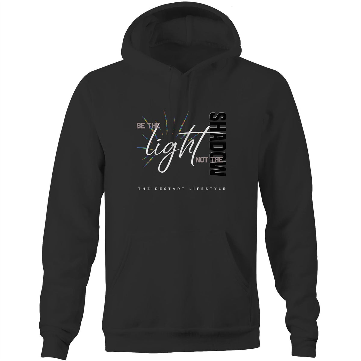 Premium Unisex Hoodie - Be the Light Design - Circle (Dark Colors)
