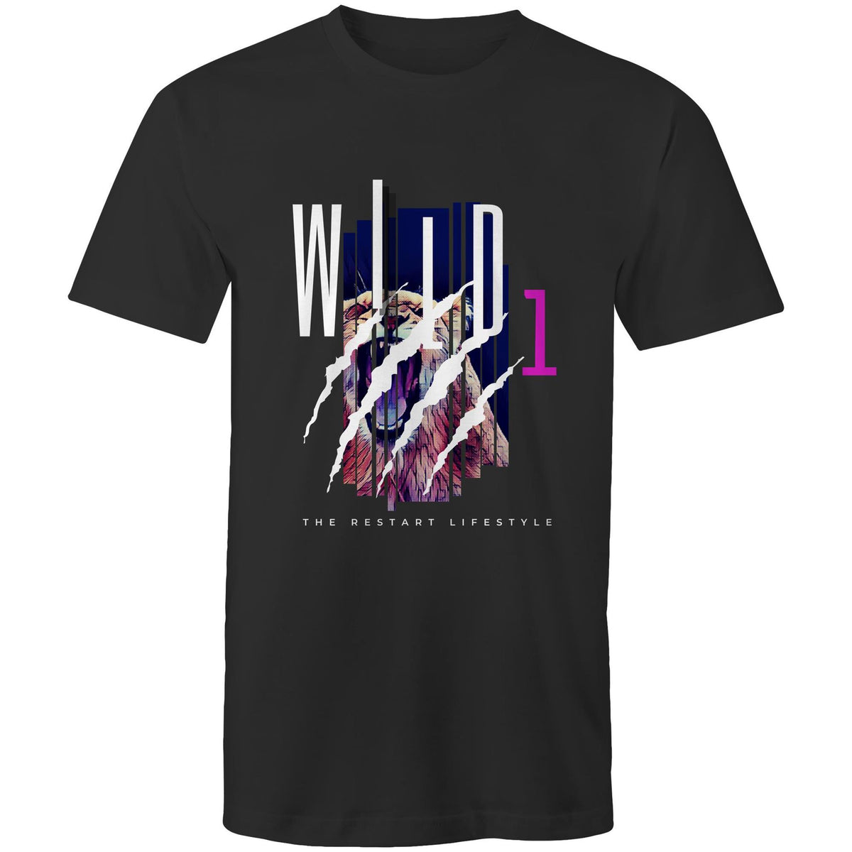 Premium Men's T-Shirt - Wild 1 Design - (Dark Colors)