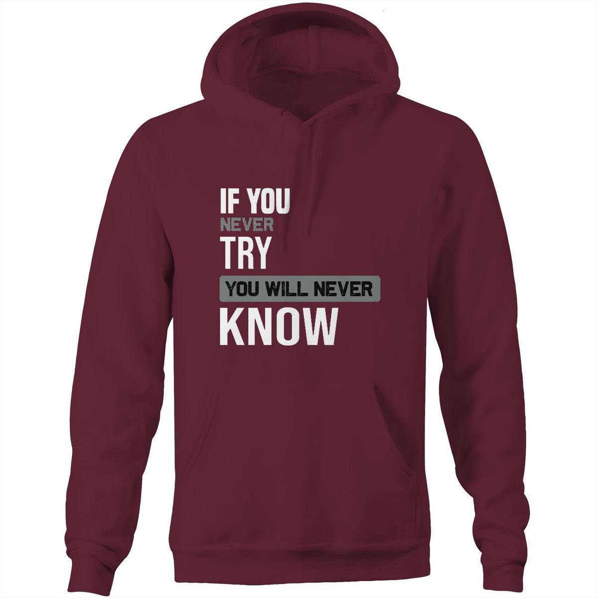 Premium Hoodie - Never Know Design - (Dark Colors)