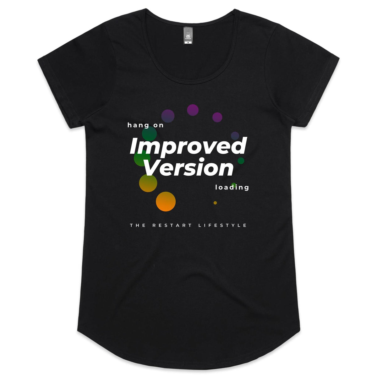 Womens Scoop Neck T-Shirt - Improved Version Design
