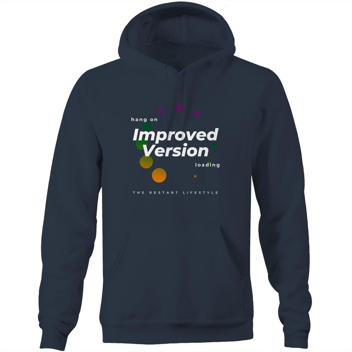 Premium Unisex Hoodie - Improved Version Design - Circle (Dark Colors)