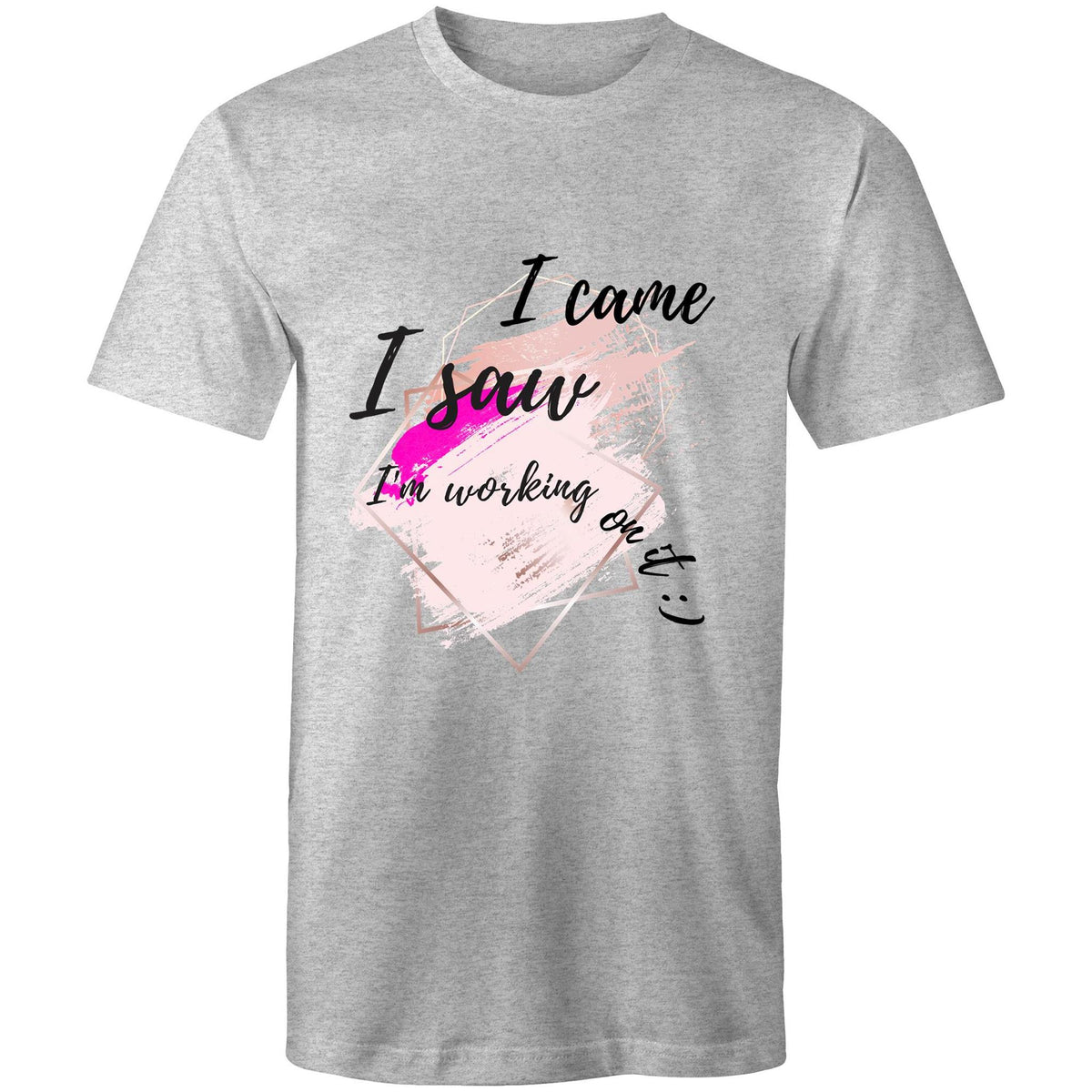 Premium Men's T-Shirt - I Came I Saw Design - (Light Colors)