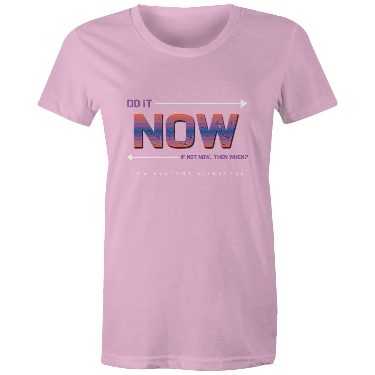 Premium Woman's T-Shirt - Do It Now Design - (Dark Colors)
