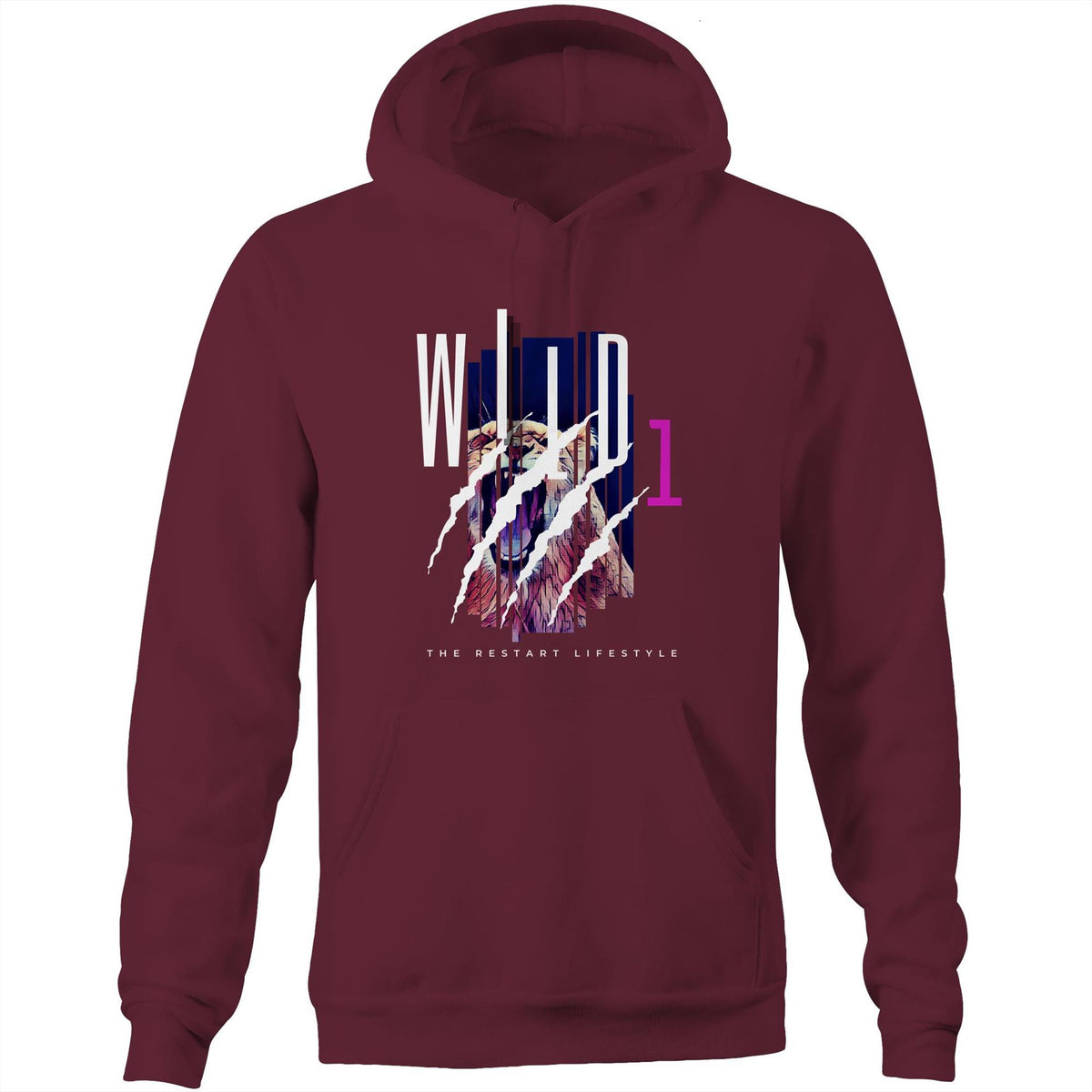 Premium Hoodie - Wild 1 Design - (Dark Colors)
